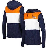 Sweat à capuche Antigua bleu marine Denver Broncos Wicket pour femme