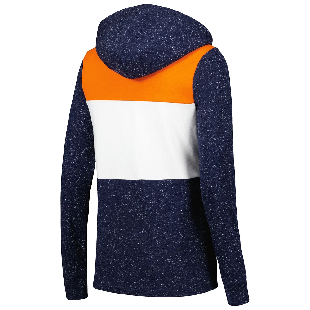 Sweat à capuche Antigua bleu marine Denver Broncos Wicket pour femme