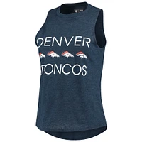 Women's Concepts Sport Orange/Navy Denver Broncos Muscle Tank Top & Pants Sleep Set