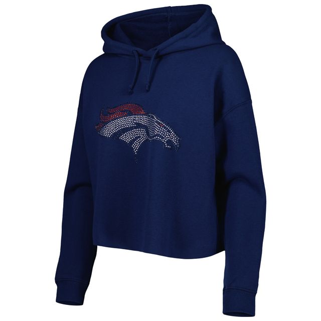 Lids Buffalo Bills Cuce Women's Crystal Logo Cropped Pullover