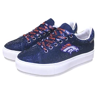 Baskets Cuce bleu marine Denver Broncos Team Color Crystal pour femmes