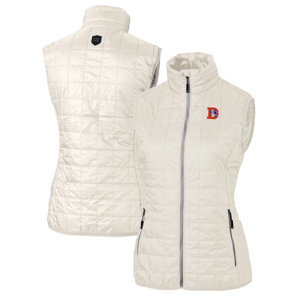 Lids Denver Broncos Cutter & Buck Women's Throwback Logo Rainier PrimaLoft  Eco Full-Zip Puffer Vest