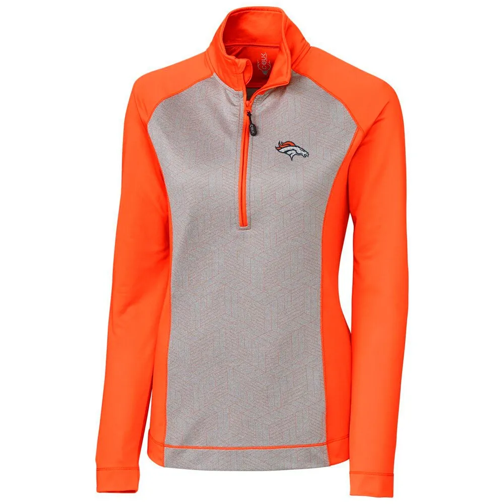 Lids Denver Broncos Cutter & Buck Women's Adapt Eco Knit Half-Zip Pullover  Jacket