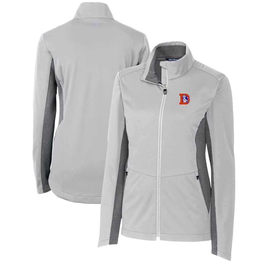 Lids Denver Broncos Cutter & Buck Women's Throwback Logo Navigate Softshell  Full-Zip Jacket