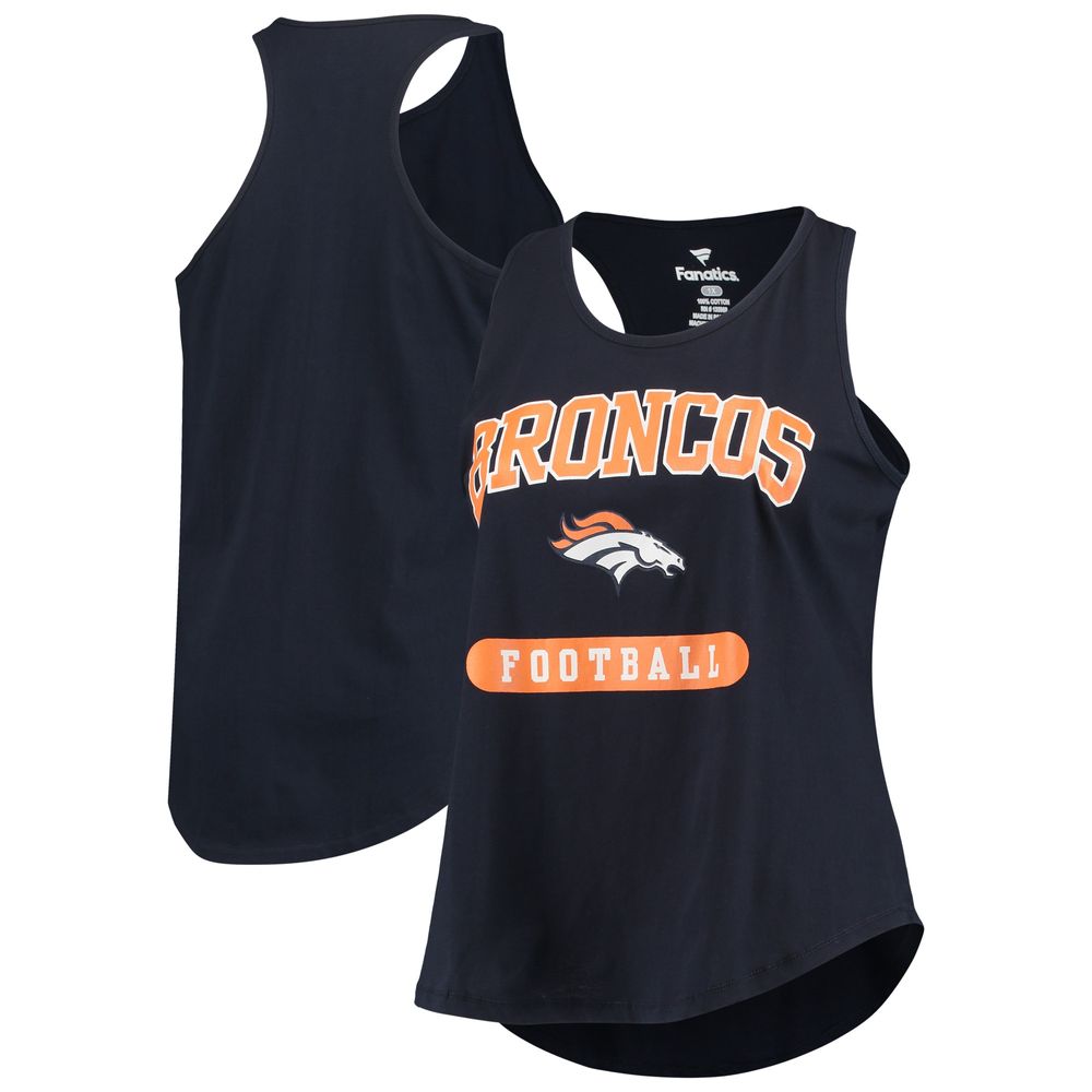 Fanatics Branded Women's Denver Broncos Navy Plus Team Racerback Tank Top