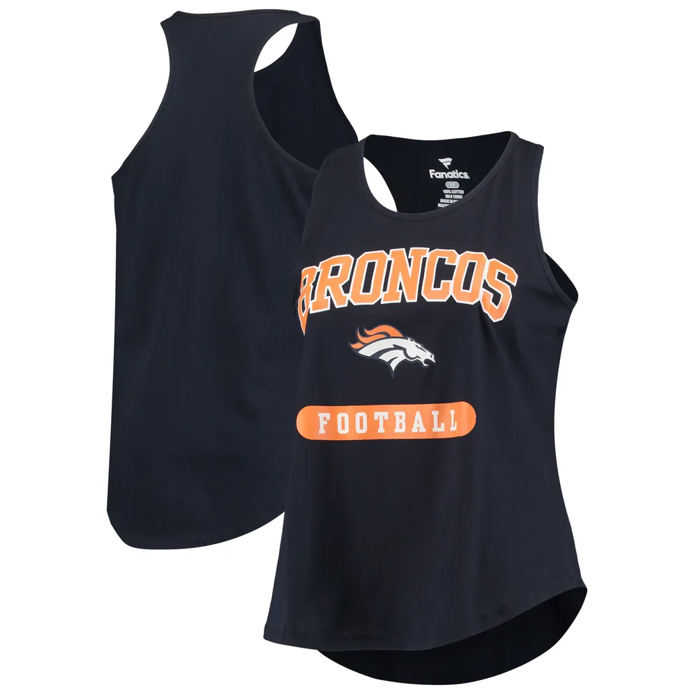 Débardeur à dos nageur équipe Denver Broncos bleu marine taille plus pour femme