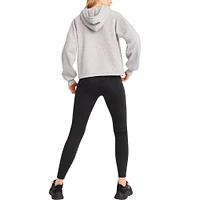 Women's DKNY Sport Heather Gray Denver Broncos Debbie Dolman Raglan Pullover Hoodie