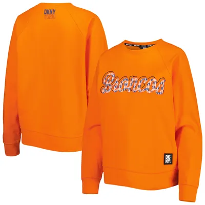 Denver Broncos DKNY Sport Women's Regina Pullover Sweatshirt - Orange