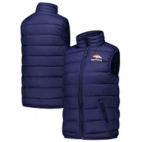 Women's  Dunbrooke Navy Denver Broncos Alberta Full-Zip Vest