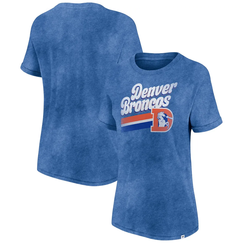 Fanatics Branded Women's Fanatics Branded Royal Denver Broncos Hit Snow  Washed T-Shirt