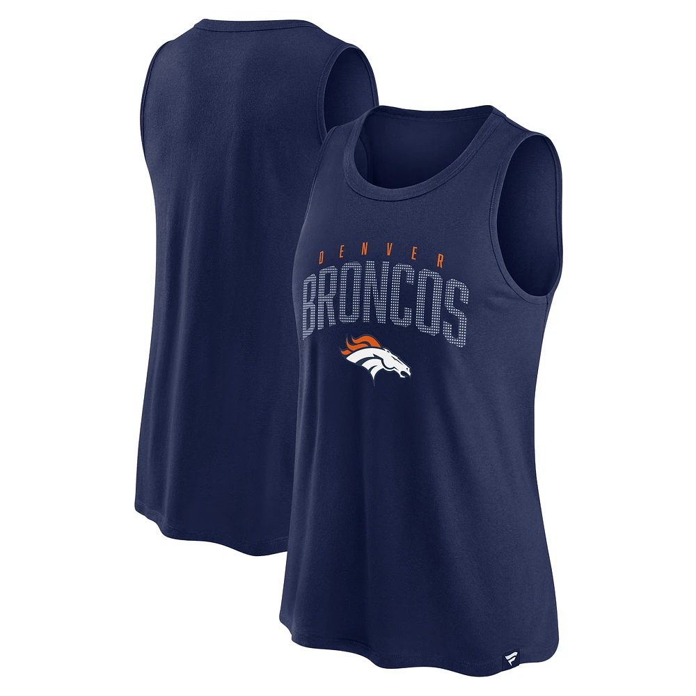 Débardeur classique Rhine Denver Broncos Fanatics pour femmes bleu marine