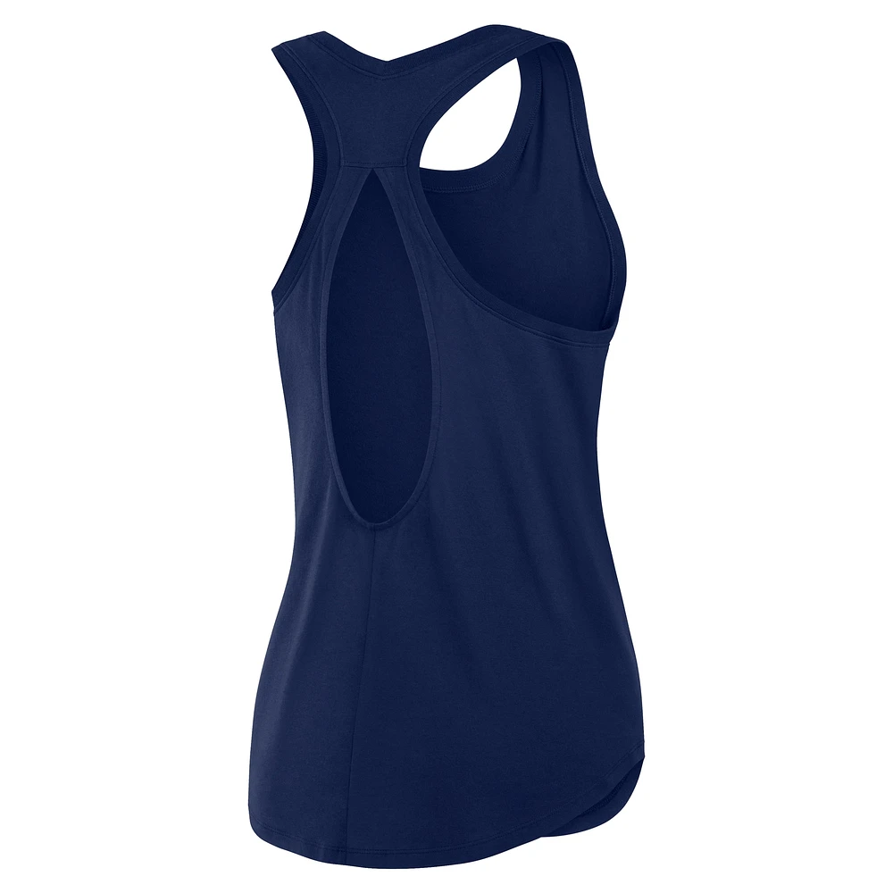 Women's Fanatics Navy Denver Broncos Iron Fan Tank Top