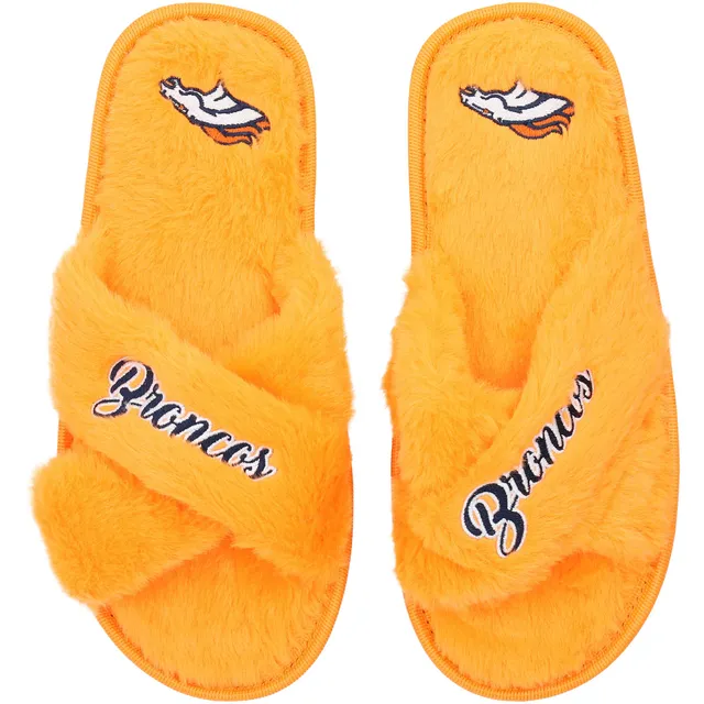 Denver Broncos Striped Men's Forever Slippers