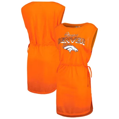 Denver Broncos G-III 4Her by Carl Banks Women's G.O.A.T. Swimsuit Cover-Up - Orange