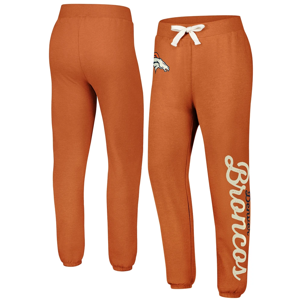 Pantalon en molleton de mêlée pour femme G-III 4Her by Carl Banks Denver Broncos orange