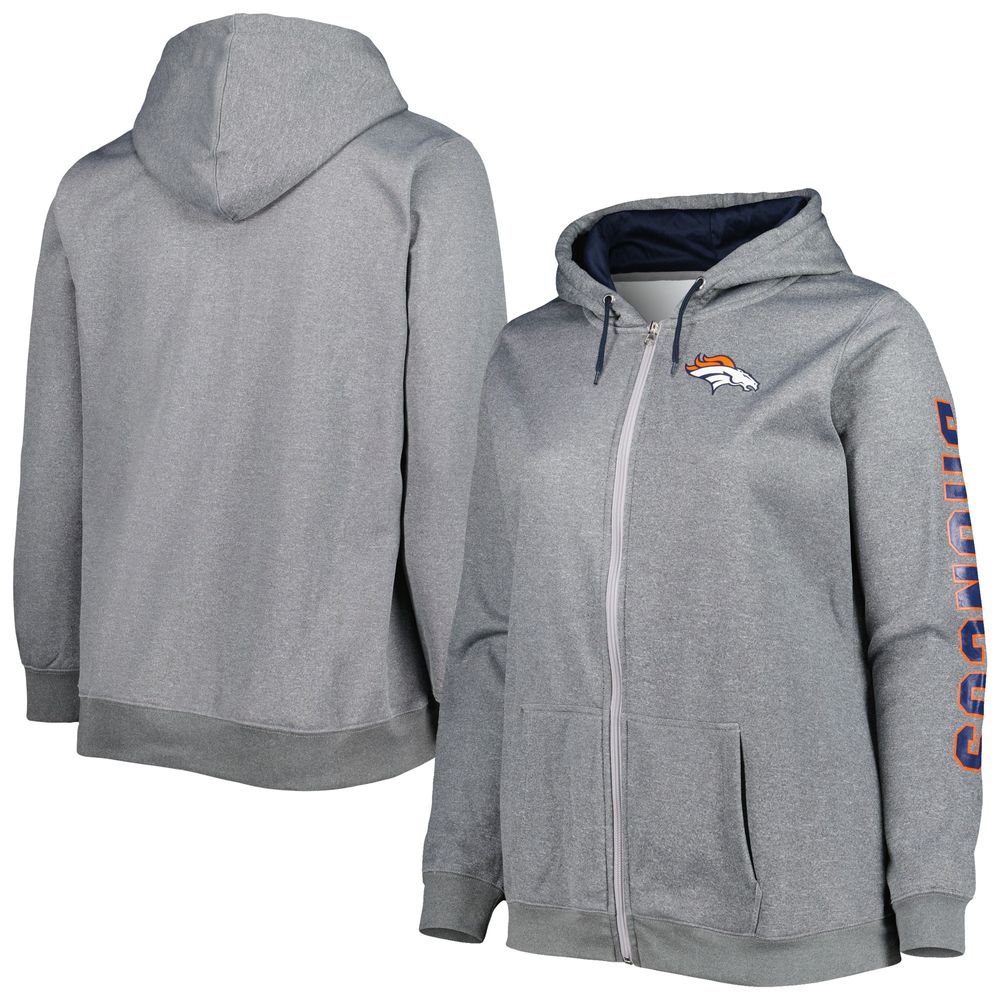 broncos zip hoodie