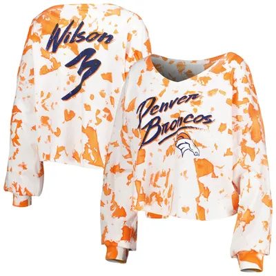 Denver Broncos Name & Number Graphic Long Sleeve T-Shirt - Russell Wilson -  Mens