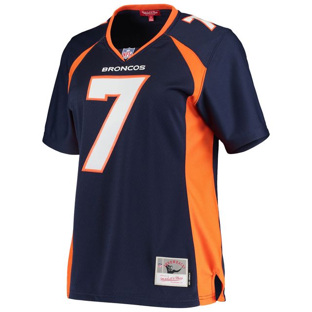 Maillot pour femme Mitchell & Ness John Elway bleu marine Denver Broncos Legacy Replica Team