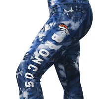 Women's MSX by Michael Strahan Navy Denver Broncos Aubrey Tie-Dye Leggings