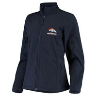 Women's Navy Denver Broncos Full-Zip Sonoma Softshell Jacket