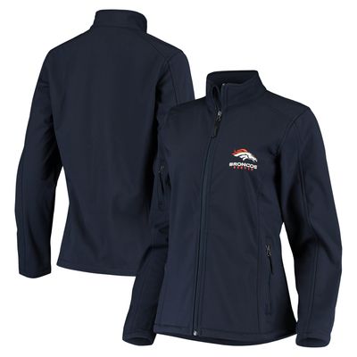 Women's Navy Denver Broncos Full-Zip Sonoma Softshell Jacket