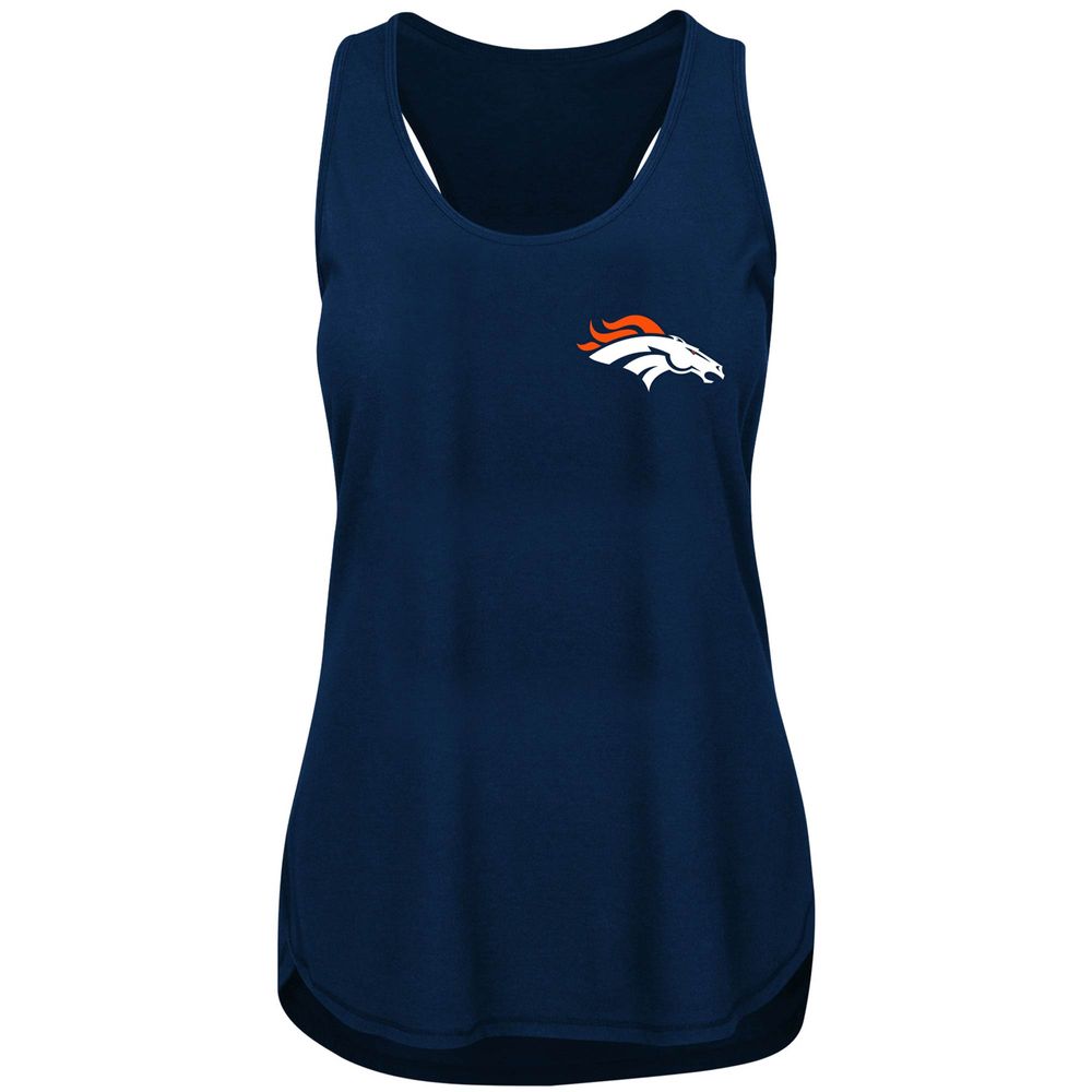 Fanatics Branded Women's Navy Denver Broncos Plus Racerback Tank