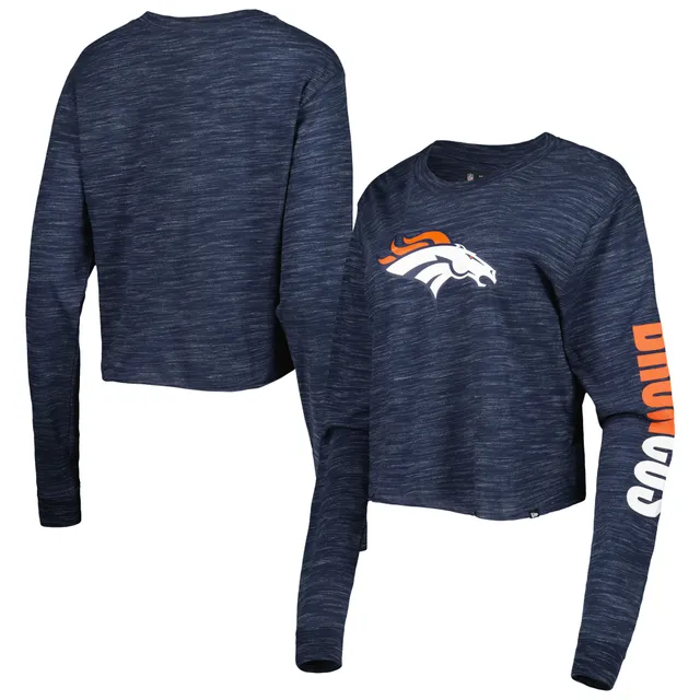 Lids Denver Broncos Starter Women's Insight Crop Tri-Blend Long