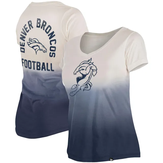 Women's Touch Navy New England Patriots Triple Play V-Neck T-Shirt