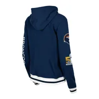 Women's New Era Navy Denver Broncos Elite Pack Full-Zip Hoodie Size: Small