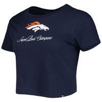 Women's New Era Navy Denver Broncos Historic Champs T-Shirt