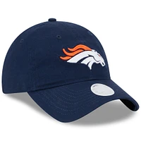 Women's New Era  Navy Denver Broncos  Main Core Classic 2.0 9TWENTY Adjustable Hat