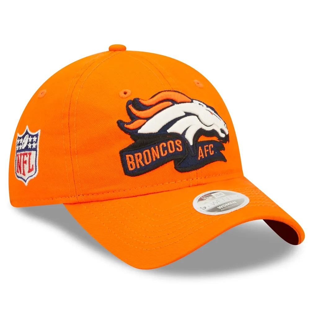 Casquette 9TWENTY réglable pour femme des Denver Broncos 2022 Sideline orange New Era