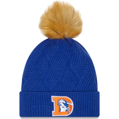 Lids Denver Broncos Fanatics Branded Women's Iconic Cuffed Knit Hat with  Pom - Navy