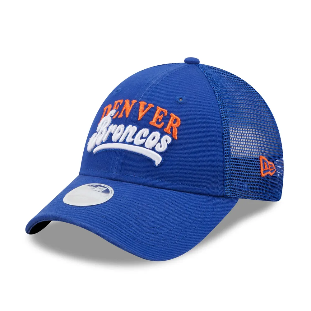 New Era Women's New Era Royal Denver Broncos Team Trucker 9FORTY Snapback  Hat