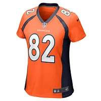 Maillot de match équipe Denver Broncos Nike Adam Trautman orange pour femme