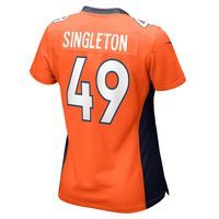 Women's Nike Alex Singleton Orange Denver Broncos Game Player Jersey