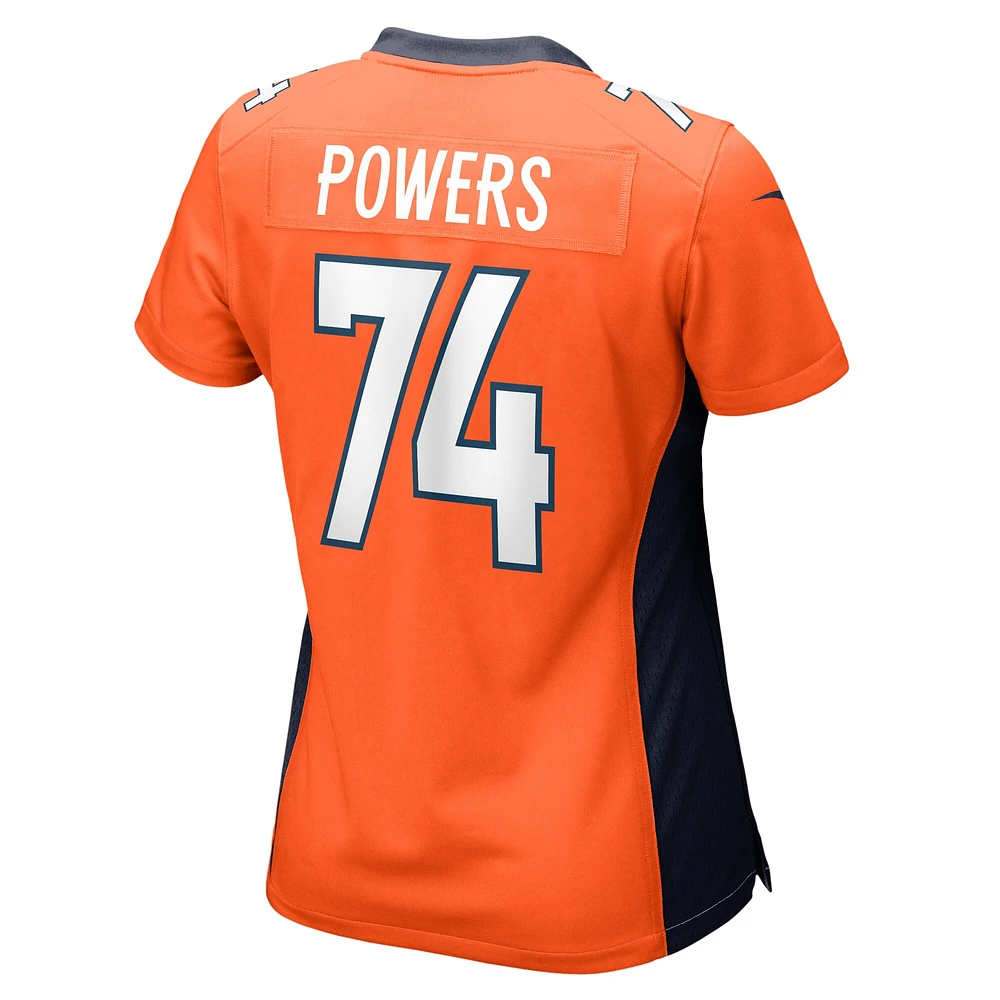 Women's Nike Ben Powers Orange Denver Broncos Game Player Jersey