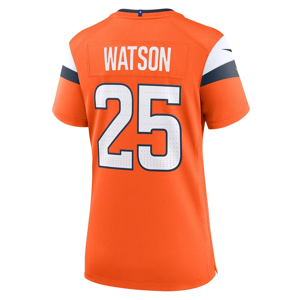 Women's Nike Blake Watson  Orange Denver Broncos Team Game Jersey