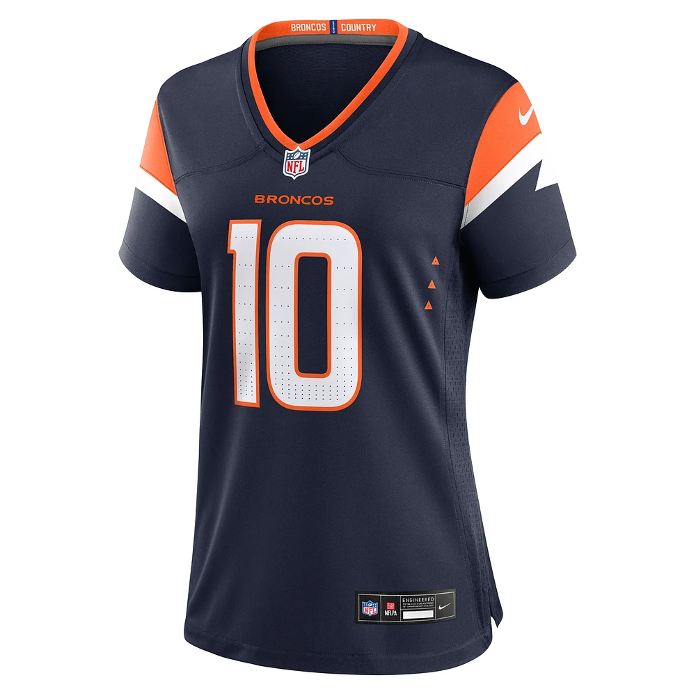 Maillot de match Nike Denver Broncos pour femme, bleu marine