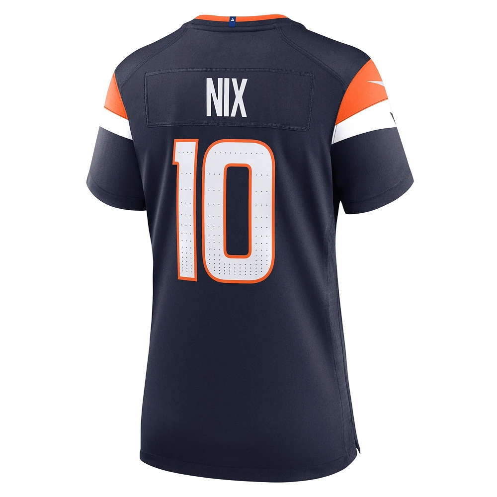 Women's Nike Bo Nix  Navy Denver Broncos Alternate Game Jersey