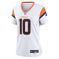 Maillot de match Nike Bo Nix Denver Broncos pour femme, blanc