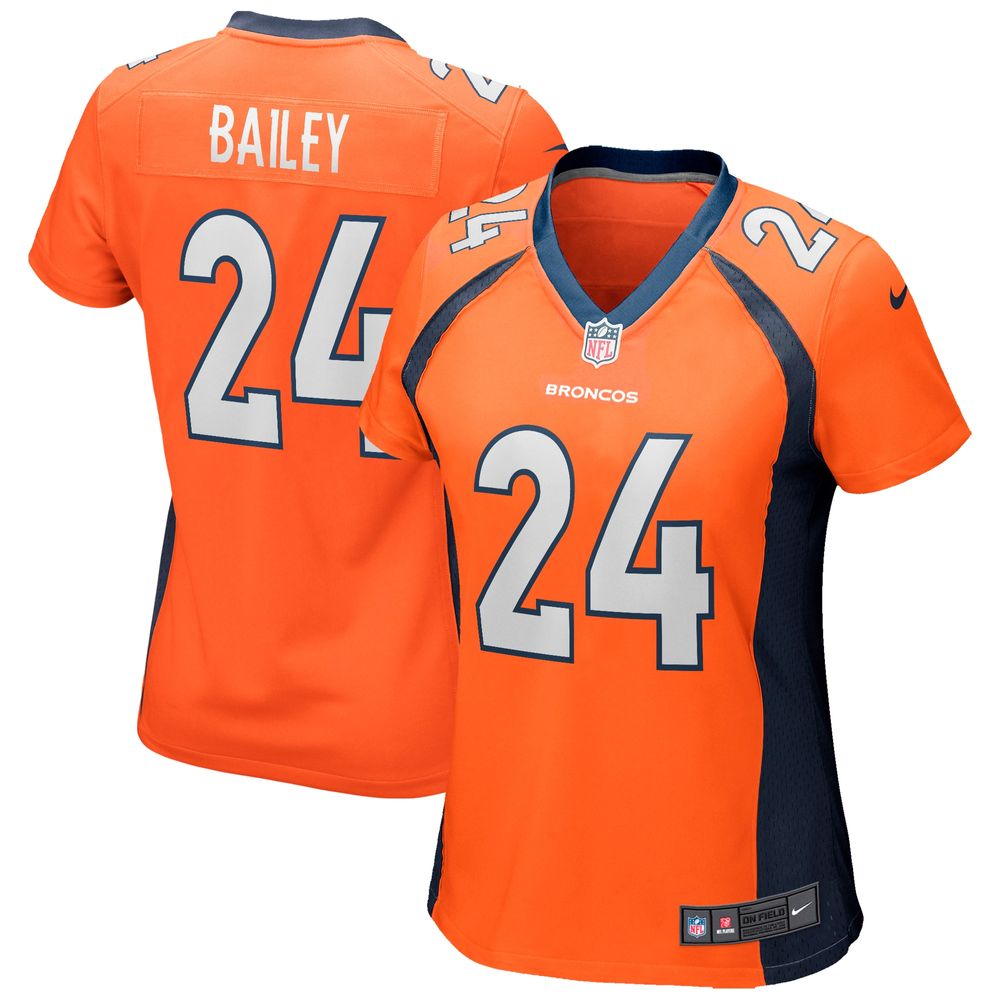 Women's Nike Champ Bailey Orange Denver Broncos Game Retired Player Jersey