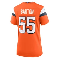 Maillot de match Nike Cody Barton Orange Denver Broncos pour femme