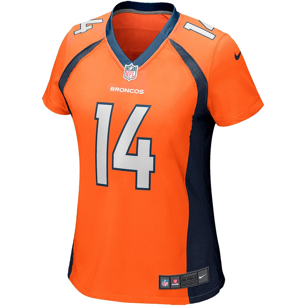 Maillot de match Nike Courtland Sutton Orange Denver Broncos pour femme