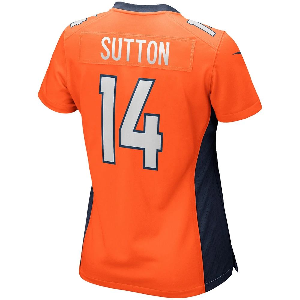 Maillot de match Nike Courtland Sutton Orange Denver Broncos pour femme