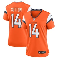 Maillot de match Nike Courtland Sutton Orange Denver Broncos Mile High Collection pour femme