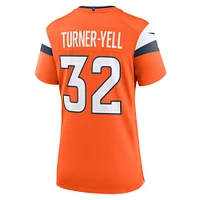 Women's Nike Delarrin Turner-Yell  Orange Denver Broncos Team Game Jersey