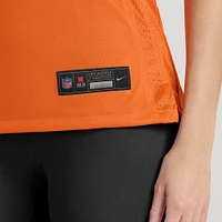 Maillot de match Nike Dre Greenlaw orange des Denver Broncos pour femme