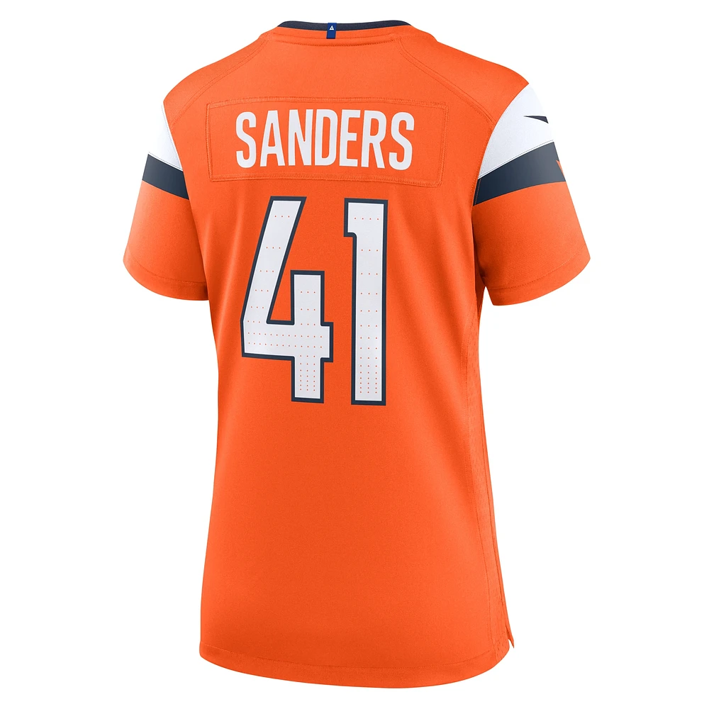 Women's Nike Drew Sanders  Orange Denver Broncos Team Game Jersey