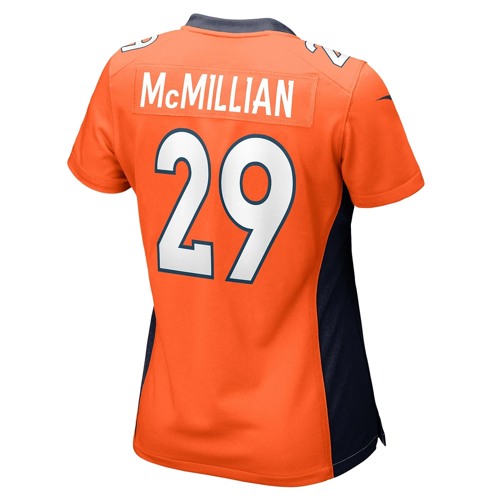 Women's Nike JaQuan McMillian  Orange Denver Broncos Team Game Jersey